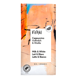 Czekolada Mleczna Cappuccino z Prawdziwą Kawą BIO 100 g - Vivani - Eko