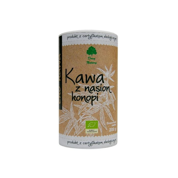 Kawa Konopna Bezkofeinowa BIO 200 g - Dary Natury - Ekochatka