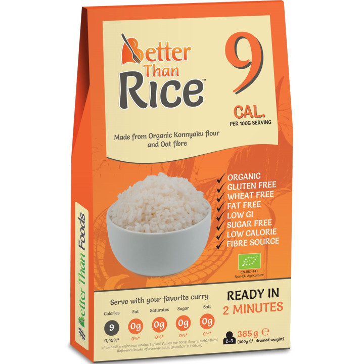 Ryz Konjac Bezglutenowy BIO 300 g - Better Than Foods - Ekochatka