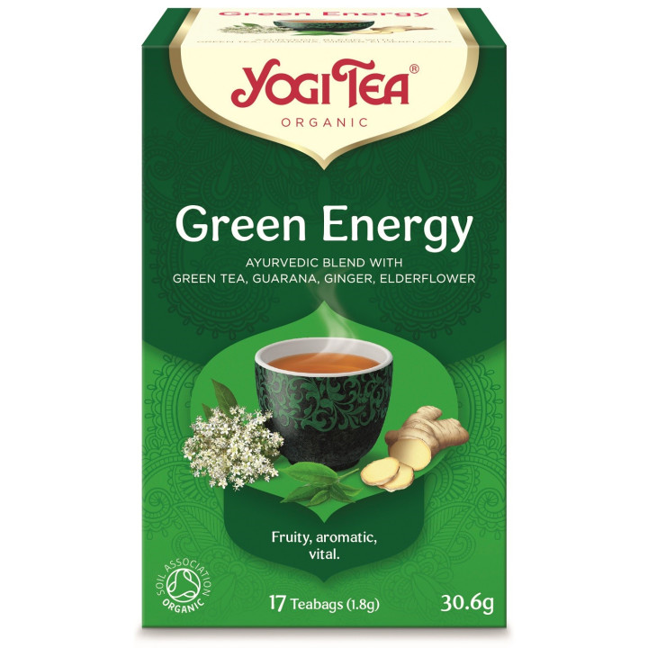 Herbata Zielona Energia BIO 17 torebek - Yogi Tea - Ekochatka