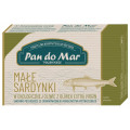 Sardynki Europejskie w Oliwie z Oliwek Extra Virgin BIO 120 g - Pan do Mar