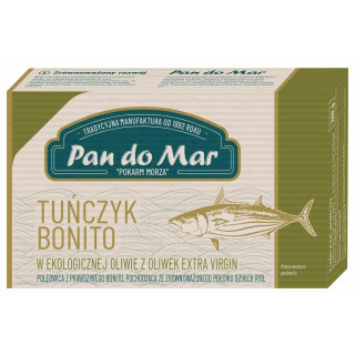 Tunczyk Bonito w Oliwie z Oliwek Extra Virgin BIO 120 g - Pan do Mar -