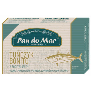 Tunczyk Bonito w Sosie Wlasnym 120 g - Pan do Mar - Ekochatka