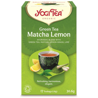 Herbata Zielona Matcha z Cytryna BIO 30,6 g - Yogi Tea - Ekochatka