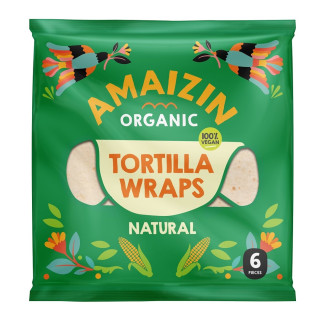 Tortilla Wraps Pszenne 6 szt. BIO 240 g - Amaizin - Ekochatka