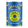 Ananas Plastry w Soku Własnym BIO 400 g - Amaizin