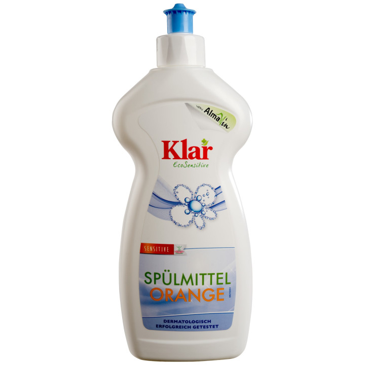 Płyn do Mycia Naczyń Pomarańczowy Sensitive ECO 500 ml - Klar - Ekocha