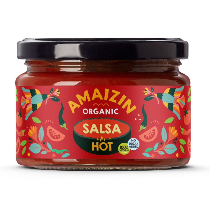 Sos Salsa Pikantny Bezglutenowy BIO 260 g - Amaizin - Ekochatka