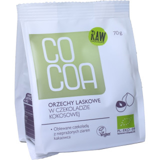 Orzechy Laskowe w Czekoladzie Kokosowej BIO 70 g - Cocoa - Ekochatka