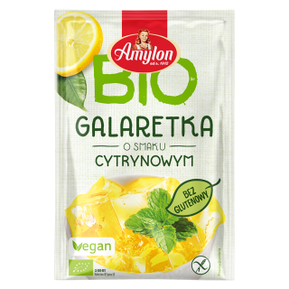 Galaretka Cytrynowa z Agarem Bezglutenowa BIO 40 g - Amylon - Ekochatk