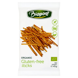 Paluszki Lekko Solone Bezglutenowe BIO 45 g - Biopont - Ekochatka