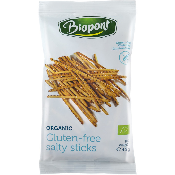 Paluszki Solone Bezglutenowe BIO 45 g - Biopont - Ekochatka