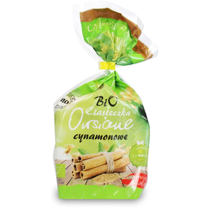 Ciastka Owsiane z Cynamonem Bez Dodatku Cukrów BIO 150 g - Bio Ania - 