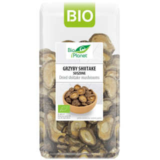 Grzyby Shiitake Suszone BIO 50 g - Bio Planet - Ekochatka