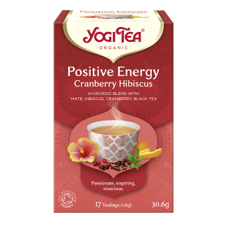 Herbatka Pozytywna Energia Żurawina i Hibiskus BIO 30,6 g - Yogi Tea -