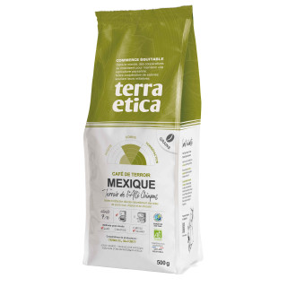 Kawa Ziarnista Arabica 100% Meksyk BIO 500 g - Terra Etica - Ekochatka
