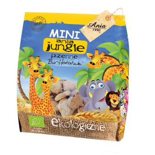 Ciastka Mini Jungle BIO 100 g - Bio Ania - Ekochatka