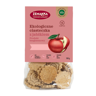 Ciastka z Jablkiem Bezglutenowe BIO 100 g - Zemanka - Ekochatka