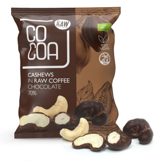 Orzechy Nerkowca w Czekoladzie Kawowej BIO 70 g - Cocoa - Ekochatka