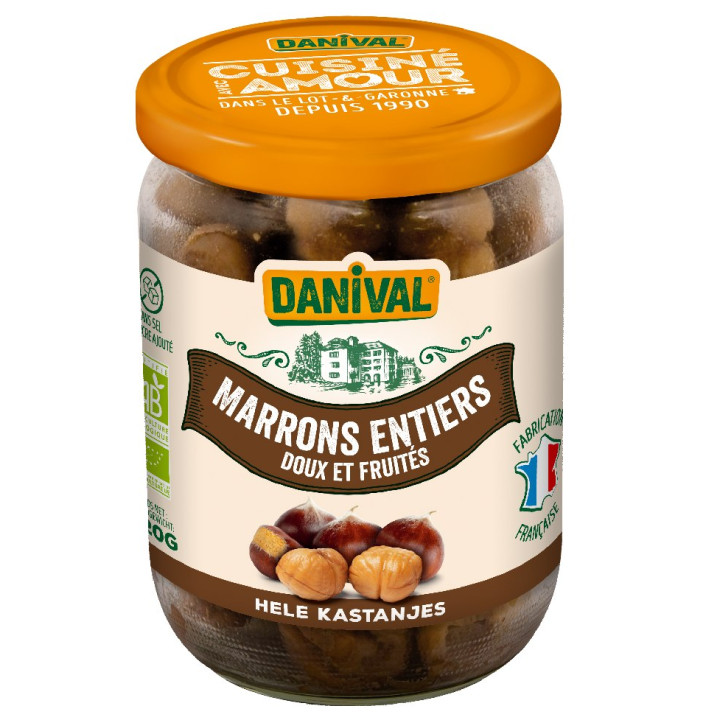 Kasztany Jadalne Całe Gotowane BIO 320 g - Danival - Ekochatka