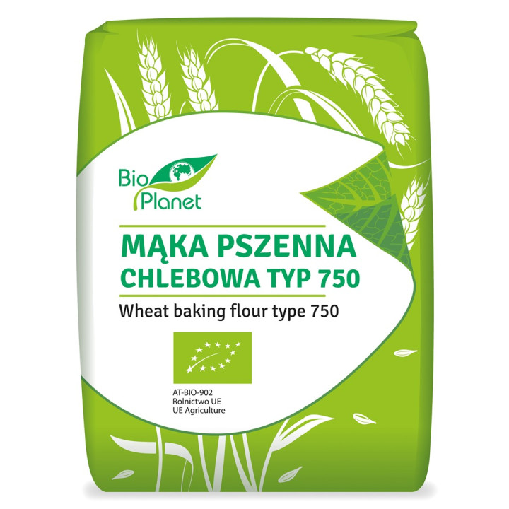 Mąka Pszenna Chlebowa Typ 750 BIO 1 kg - Bio Planet - Ekochatka