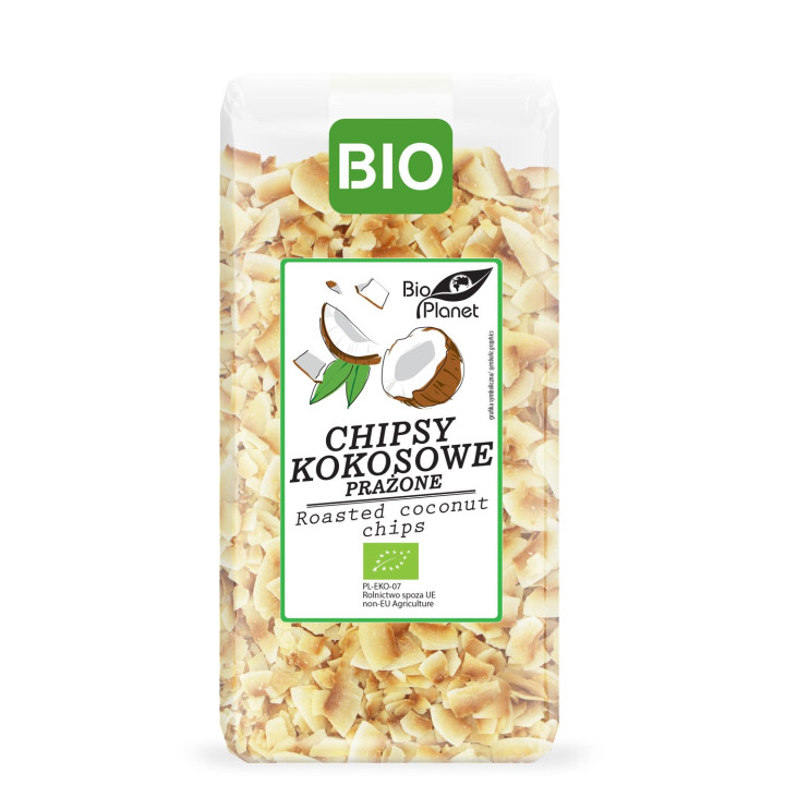 Chipsy Kokosowe Prażone BIO 150 g - Bio Planet - Ekochatka