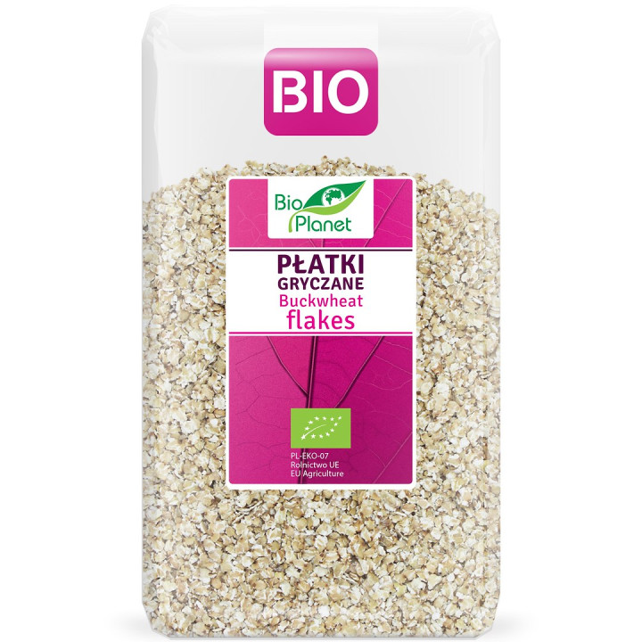 Płatki Gryczane BIO 600 g - Bio Planet - Ekochatka
