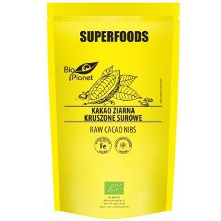 Kakao Ziarna Kruszone Surowe BIO 250 g - Bio Planet - Ekochatka