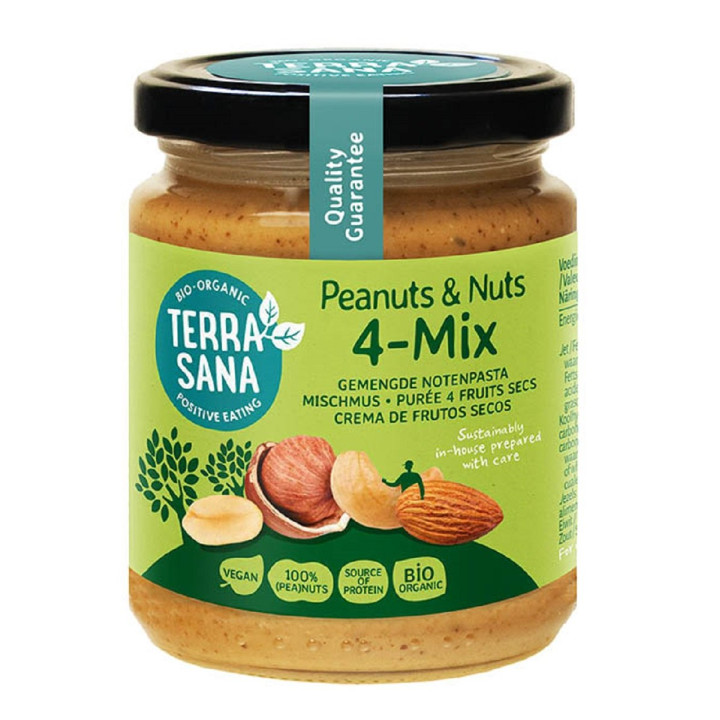 Krem Orzechowy Mix 4 Orzechy BIO 250 g - Terrasana - Ekochatka