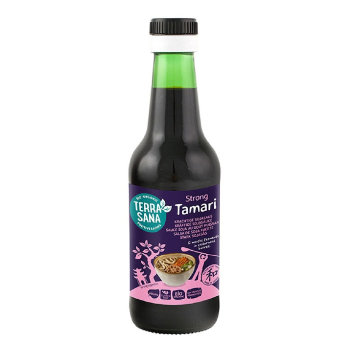 Sos Sojowy Tamari Mocny Bezglutenowy BIO 250 ml - Terrasana - Ekochatk