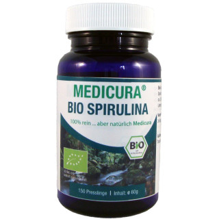 Spirulina BIO 400 mg 150 Tabletek - Medicura - Ekochatka