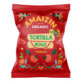 Chipsy Tortilla Kukurydziane Pomidorowe Bezglutenowe BIO 100 g - Amaizin