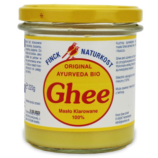 Masło Klarowane Ghee BIO 220 g - Finck Ayurveda - Ekochatka