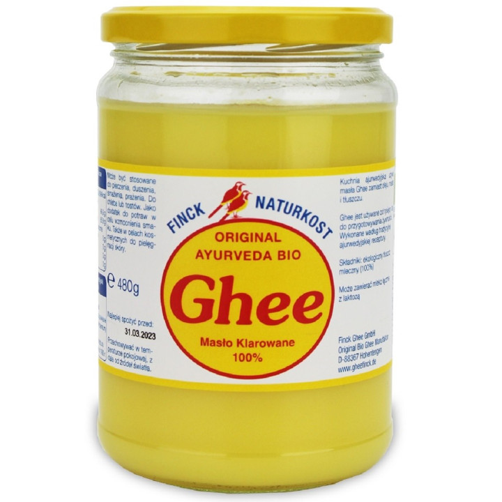 Masło Klarowane Ghee BIO 480 g - Finck Ayurveda - Ekochatka
