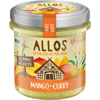 Pasta Kremowa z Mango i Curry Bezglutenowa BIO 140 g - Allos - Ekochat
