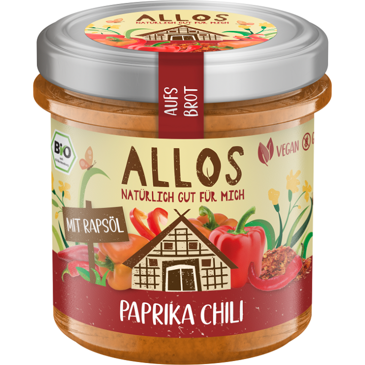 Pasta Kremowa z Papryką i Chili Bezglutenowa BIO 140 g - Allos - Ekoch