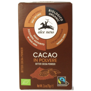 Kakao w Proszku Fair Trade BIO 75 g - Alce Nero - Ekochatka