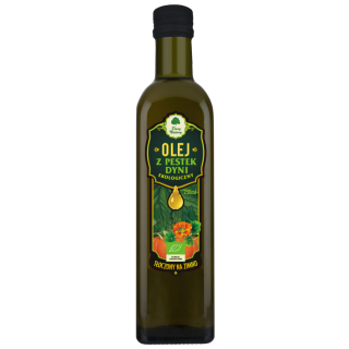 Olej z Pestek Dyni Tłoczony na Zimno BIO 250 ml - Dary Natury - Ekocha