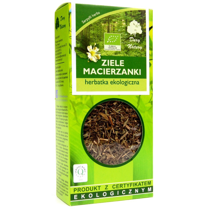 Ziele Macierzanki - Herbatka BIO 25 g - Dary Natury - Ekochatka