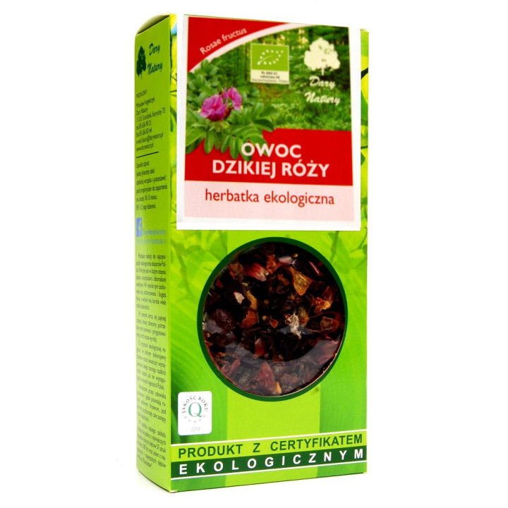Owoc Dzikiej Róży - Herbatka BIO 50 g - Dary Natury - Ekochatka