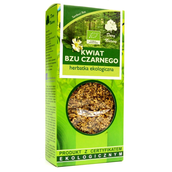 Kwiat Czarnego Bzu - Herbatka BIO 50 g - Dary Natury - Ekochatka