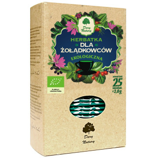 Herbatka Dla Żołądkowców w Saszetkach BIO 50 g - Dary Natury - Ekochat