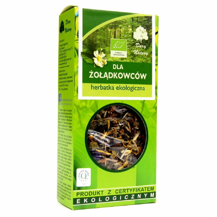 Herbatka Dla Żołądkowców BIO 50 g - Dary Natury - Ekochatka