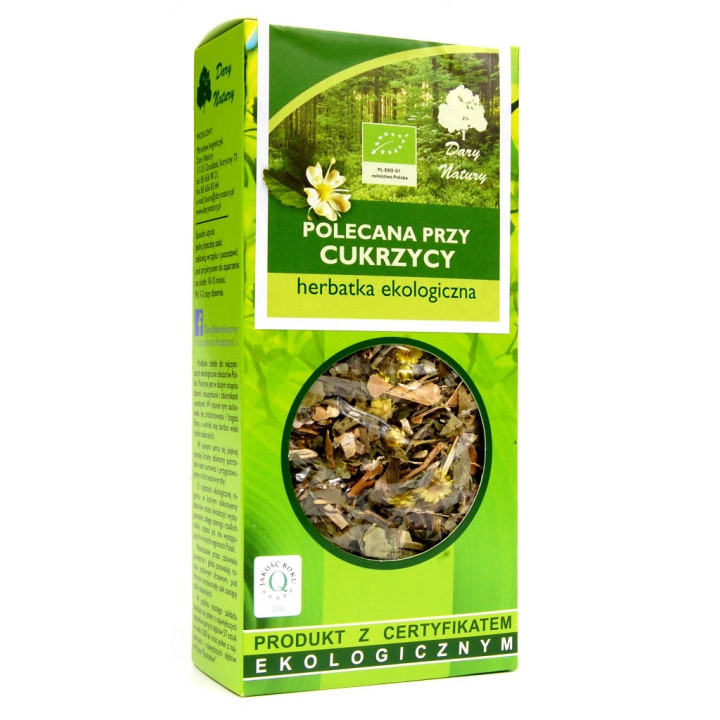 Herbatka Przy Cukrzycy Sypana BIO 50 g - Dary Natury - Ekochatka