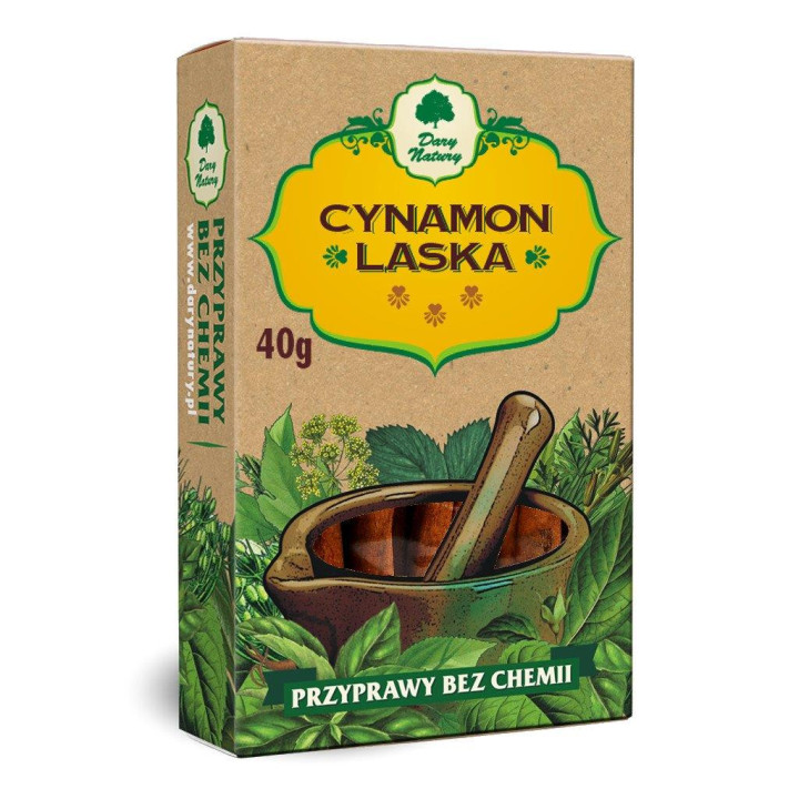 Cynamon Laska Cassia 40 g - Dary Natury - Ekochatka