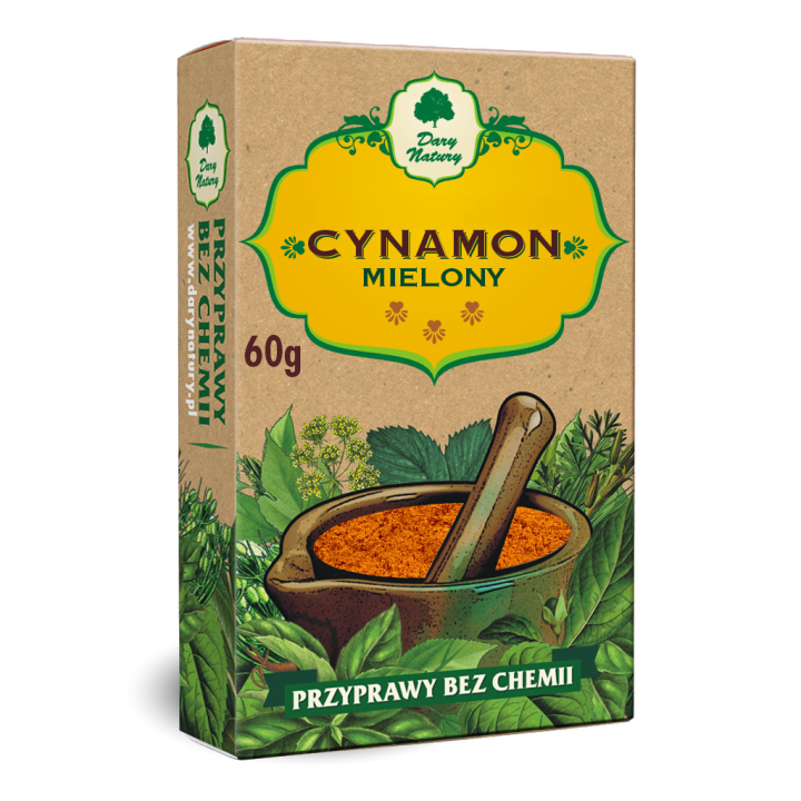 Cynamon Mielony 60 g - Dary Natury - Ekochatka