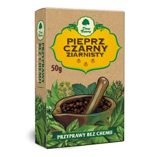 Pieprz Czarny Ziarnisty 50 g - Dary Natury - Ekochatka