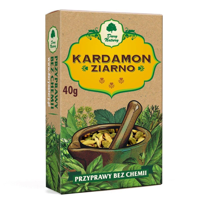 Kardamon w Ziarnach 40 g - Dary Natury - Ekochatka
