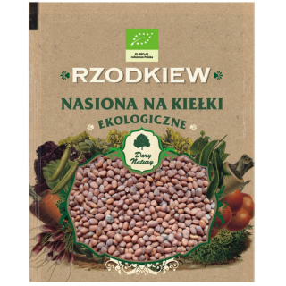 Nasiona Rzodkiewki na Kiełki BIO 30 g - Dary Natury - Ekochatka