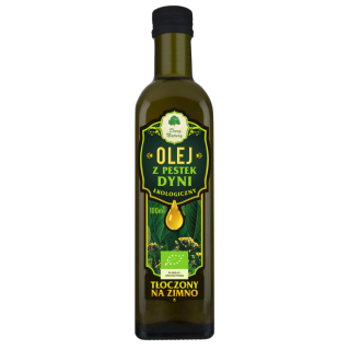 Olej z Pestek Dyni Tłoczony na Zimno BIO 100 ml - Dary Natury - Ekocha